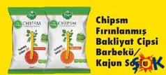 CHİPSM FIRINLANMIŞ BAKLİYAT CİPSİ BARBEKÜ/KAJUN SOSLU CHİPSM FIRINLANMIŞ BAKLİYAT CİPSİ BARBEKÜ/KAJUN SOSLU